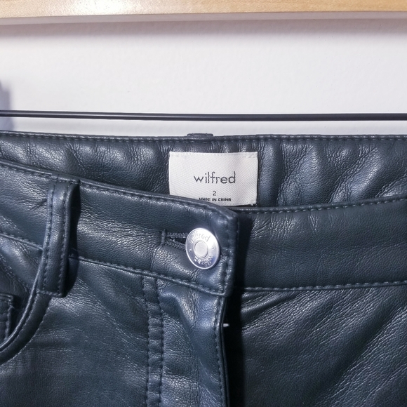 Wilfred Melina Faux Leather Pants Size 2 EUC - Picture 5 of 6